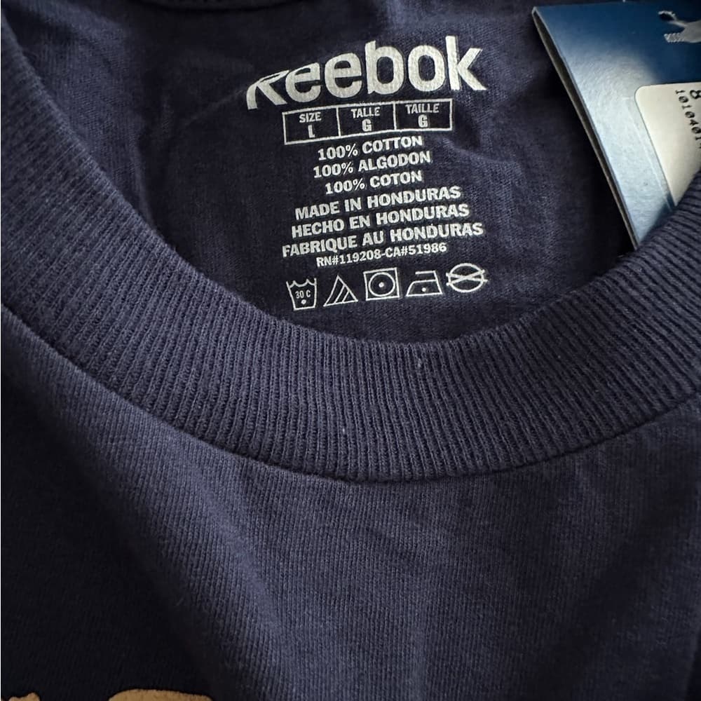 NWT Reebok UFC Fight Night Tee Pittsburgh PA Steel City USA Large Steel Anvil - Thumbnail 5