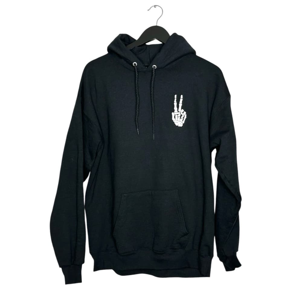 Artist Union Clothing Co. Skeleton Peace Sign Hoodie Pullover Sweatshirt Large - Thumbnail 6