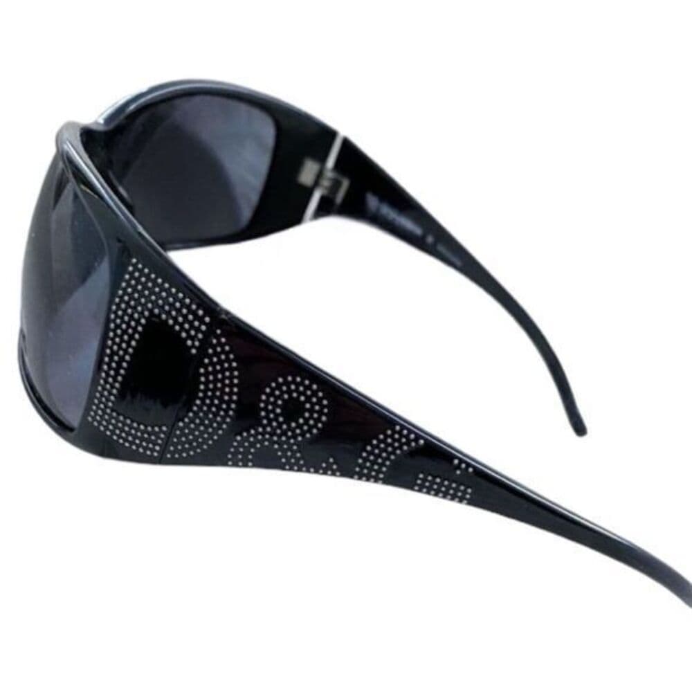 D&G Dolce and Gabbana Vintage Y2K Black 8009 "Studded" Rectangle Sunglasses - Thumbnail 14