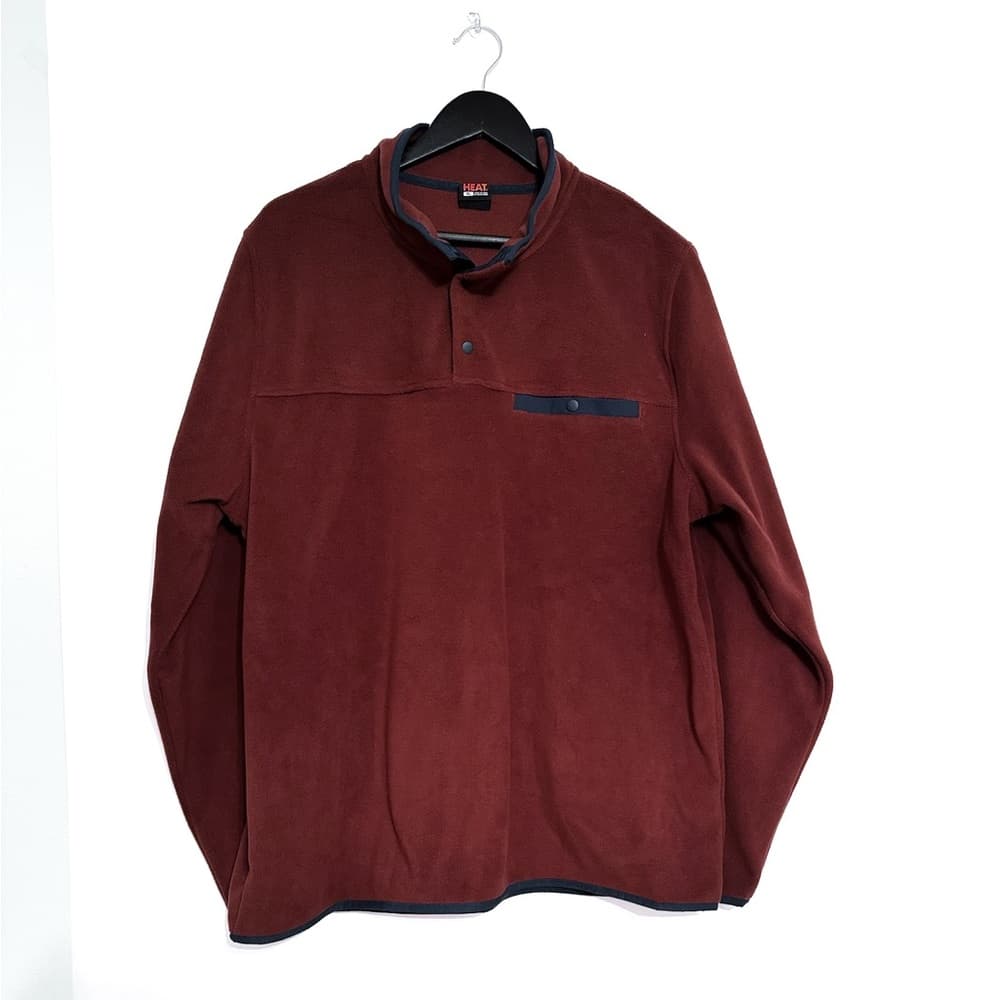 NWT 32 Degrees Heat Long Sleeve Quarter Snap Pullover “Red” Men’s X-Large (XL) - Thumbnail 12