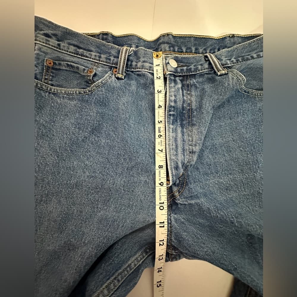 Levi’s 550 Relaxed Fit Blue Denim Jeans 38x32 Men High Rise Classic Vintage Y2K - Thumbnail 3