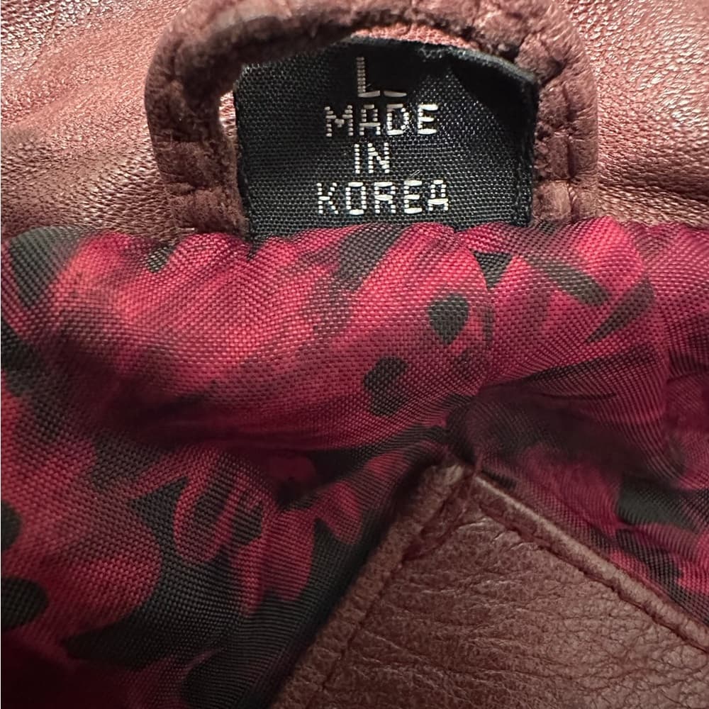 JF J. Ferrar Leather Trench Coat Brownish Red Vintage 80s 90s Large (SEE NOTES) - Thumbnail 13