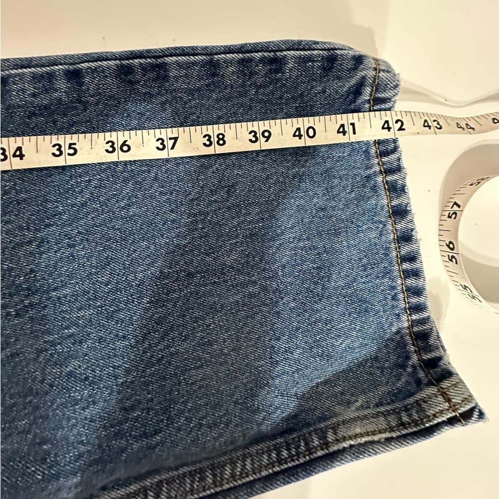Levi’s 550 Relaxed Fit Blue Denim Jeans 38x32 Men High Rise Classic Vintage Y2K - Thumbnail 5
