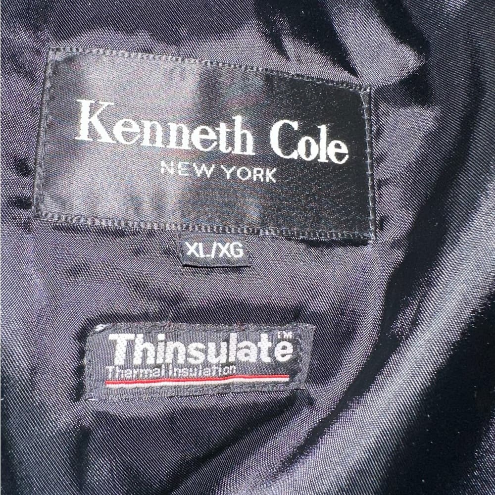 Kenneth Cole Vintage Black Leather Zip Jacket Thinsulate Lining Size XL X-Large - Thumbnail 5