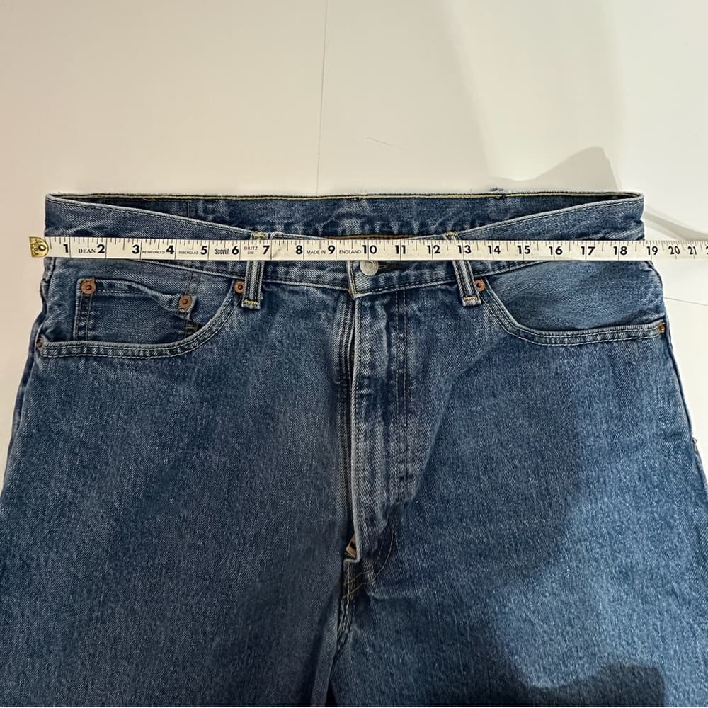 Levi’s 550 Relaxed Fit Blue Denim Jeans 38x32 Men High Rise Classic Vintage Y2K - Thumbnail 2