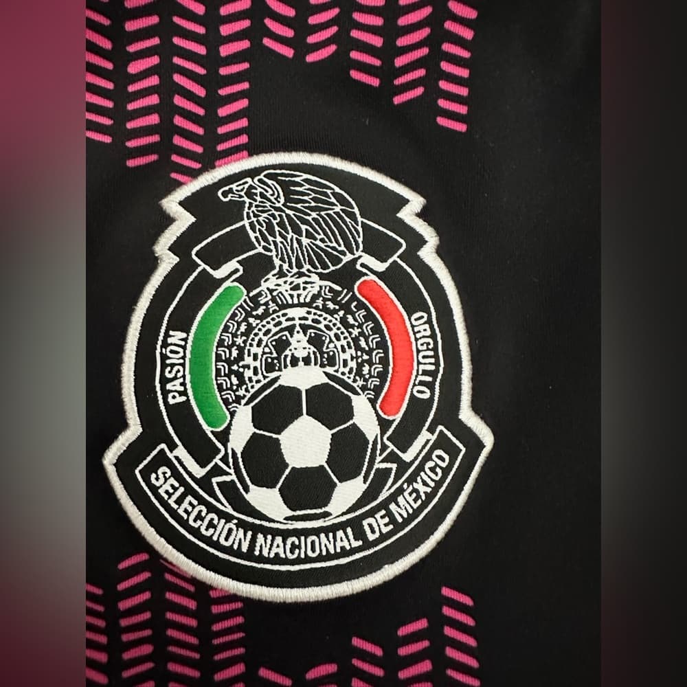 Adidas Mexico National Team Black Pink Aeroready Soccer Football Jersey Small - Thumbnail 6