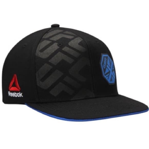 UFC X Reebok SnapBack Hat Limited Edition Great Britain GBR Black Deadstock - Thumbnail 17