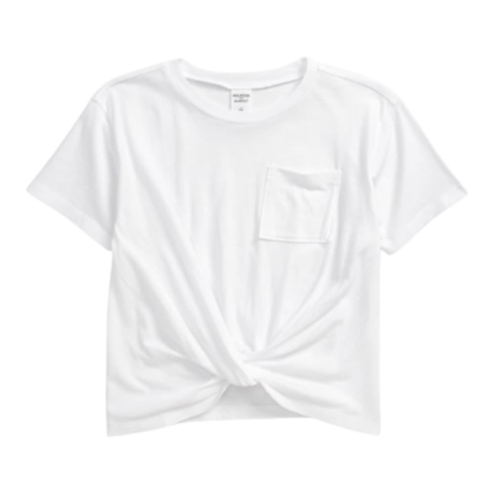NWT Melrose And Market White Twist Front Crop Tee Kids Size Large (10/12) - Thumbnail 8