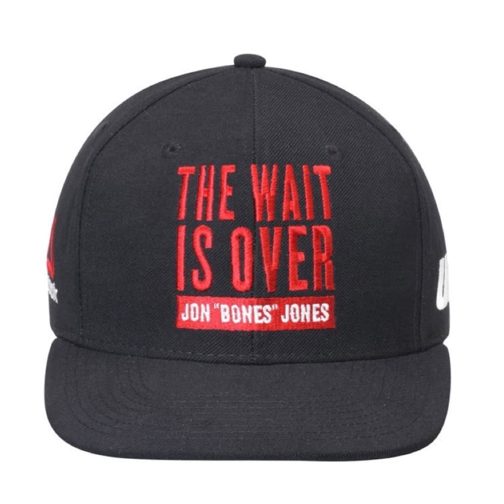 Jon "Bones" Jones UFC 200 Reebok Script Hat "The Wait is Over" Black Snapback - Thumbnail 2