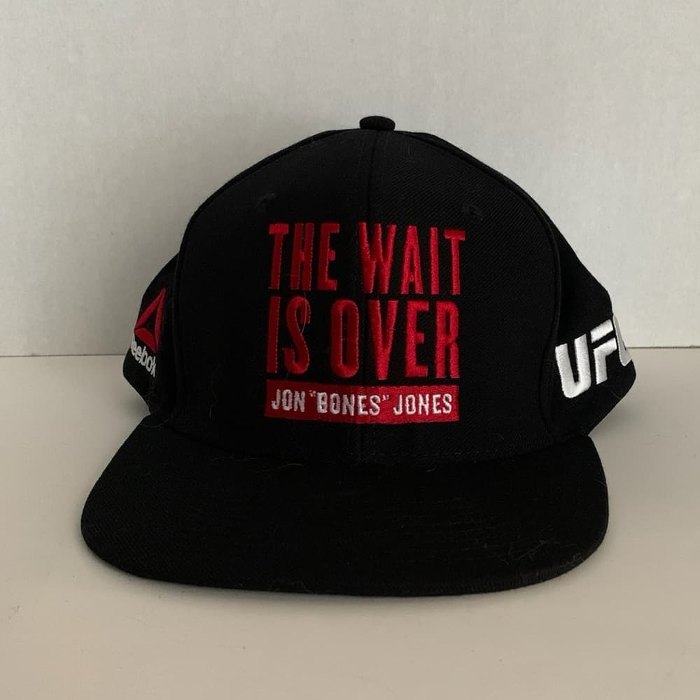 Jon "Bones" Jones UFC 200 Reebok Script Hat "The Wait is Over" Black Snapback - Thumbnail 5