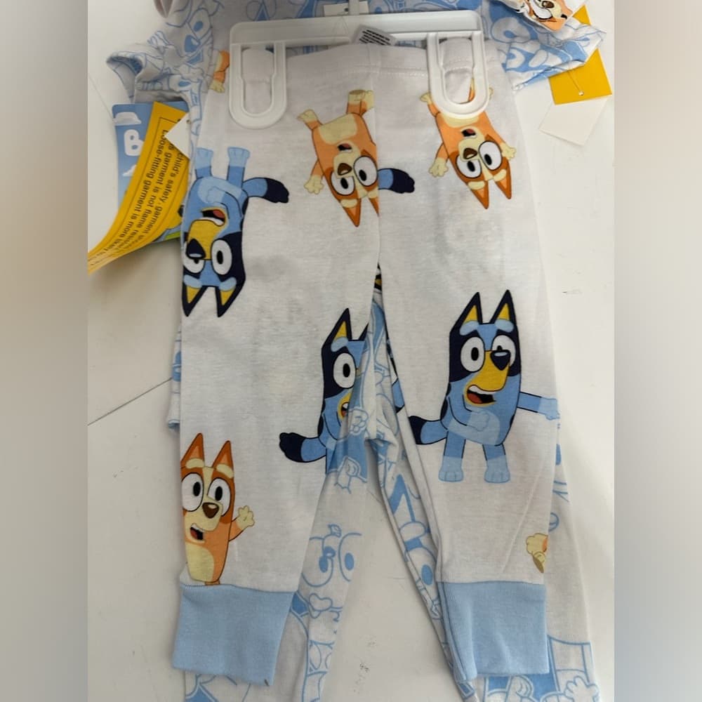 Bluey Toddler Pajama Set Cartoon Sleepwear Kids 18M Great Gift - Thumbnail 7