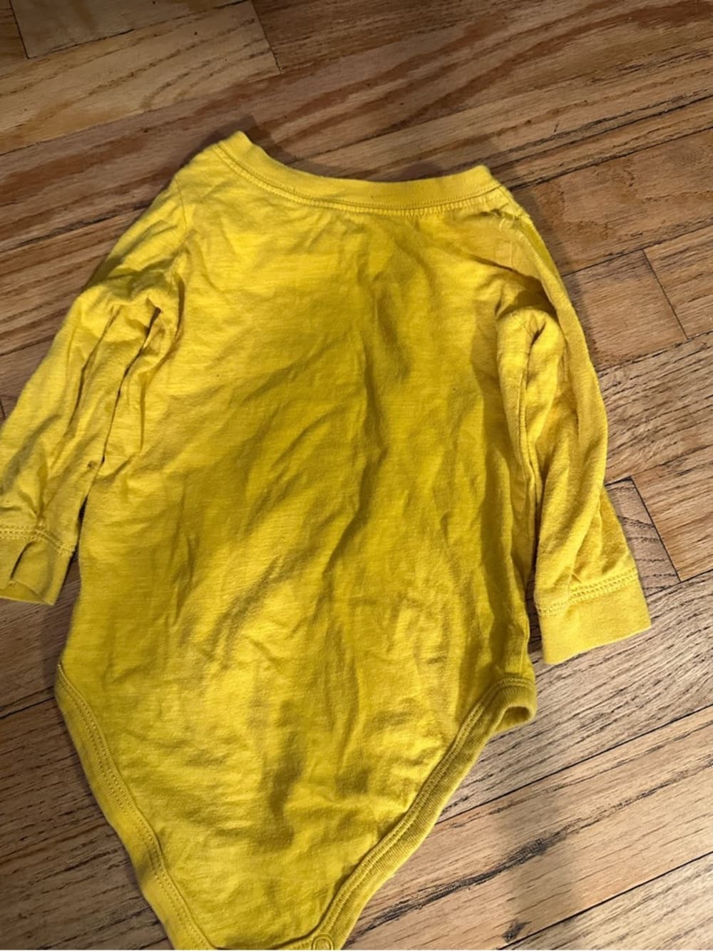 Carter’s Daddy’s Sidekick Yellow Long Sleeve Baby Bodysuit Size 9M Dad Fathers - Thumbnail 2