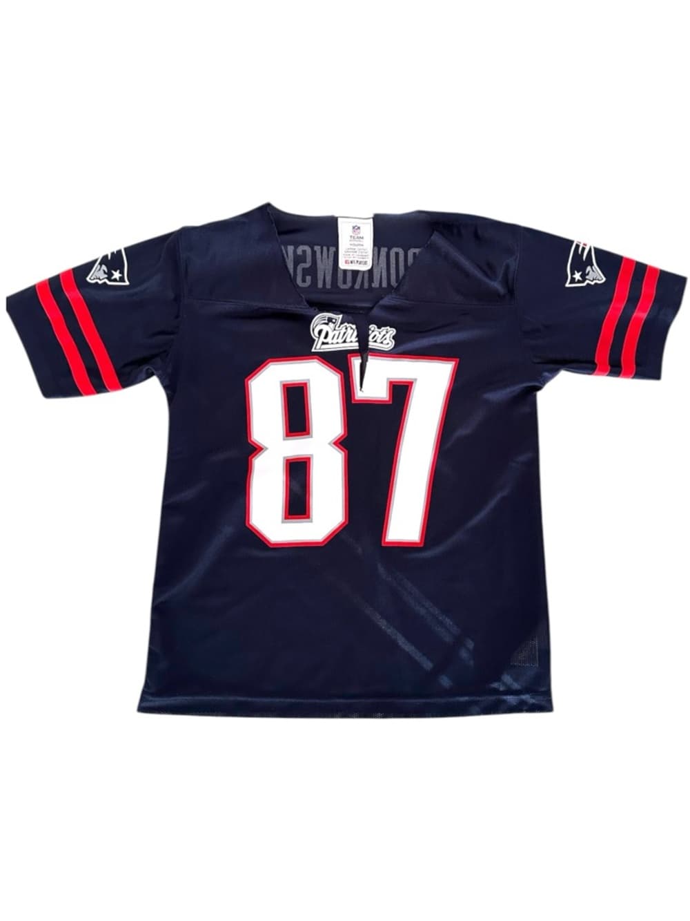 NFL New England Patriots #87 Gronkowski Jersey Youth Large 12-14 SEE NOTES - Thumbnail 8