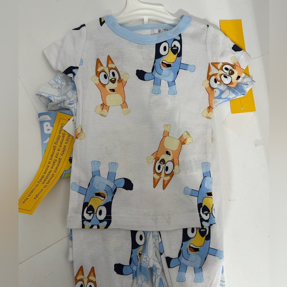 Bluey Toddler Pajama Set Cartoon Sleepwear Kids 18M Great Gift - Thumbnail 8