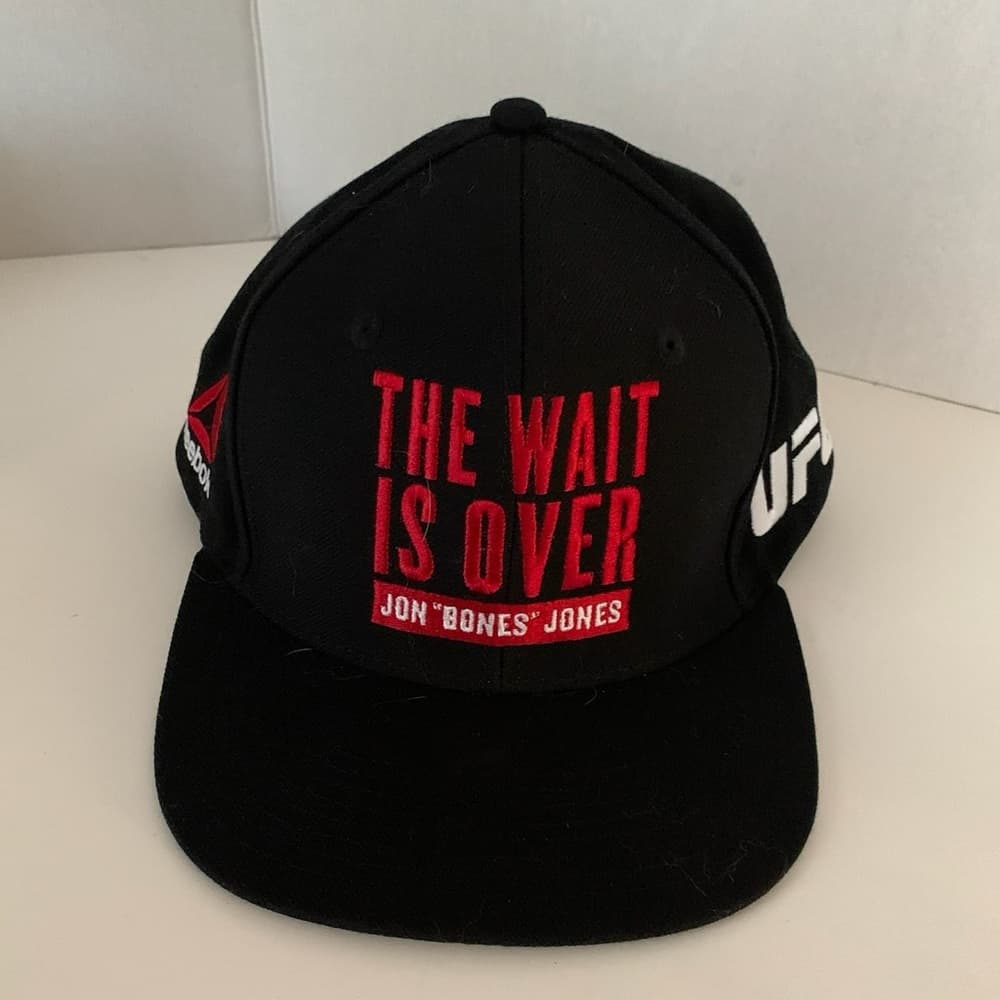Jon "Bones" Jones UFC 200 Reebok Script Hat "The Wait is Over" Black Snapback - Thumbnail 10