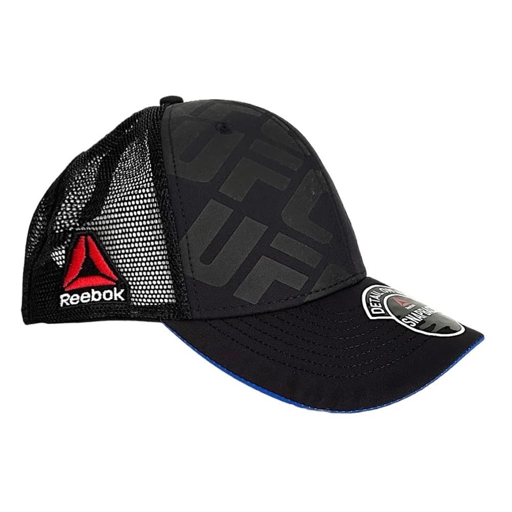 UFC X Reebok SnapBack Hat Limited Edition Great Britain GBR Black Deadstock - Thumbnail 2