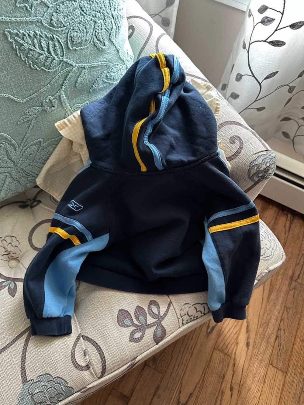 Reebok Baby Boy Blue Navy Zip Hoodie Sweatshirt Jacket 24 Months Streetwear - Thumbnail 7