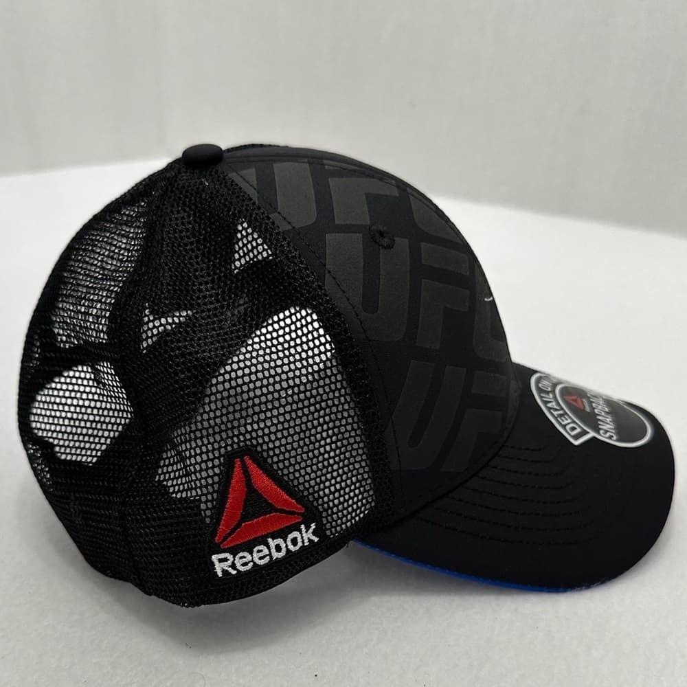 UFC X Reebok SnapBack Hat Limited Edition Great Britain GBR Black Deadstock - Thumbnail 5