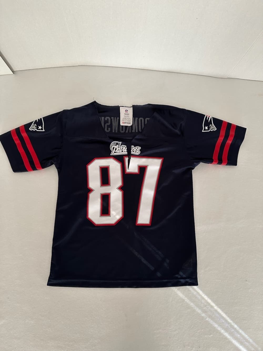 NFL New England Patriots #87 Gronkowski Jersey Youth Large 12-14 SEE NOTES - Thumbnail 7