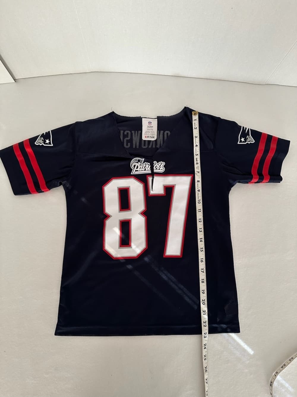 NFL New England Patriots #87 Gronkowski Jersey Youth Large 12-14 SEE NOTES - Thumbnail 4
