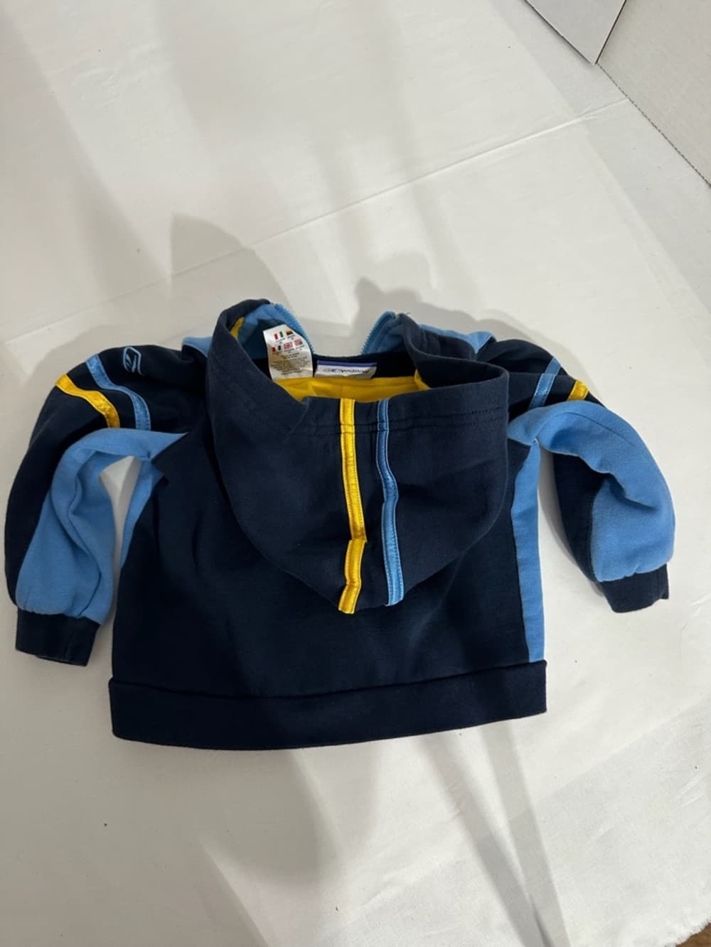 Reebok Baby Boy Blue Navy Zip Hoodie Sweatshirt Jacket 24 Months Streetwear