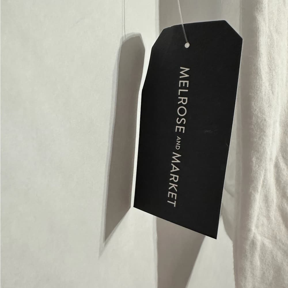 NWT Melrose And Market White Twist Front Crop Tee Kids Size Large (10/12) - Thumbnail 7