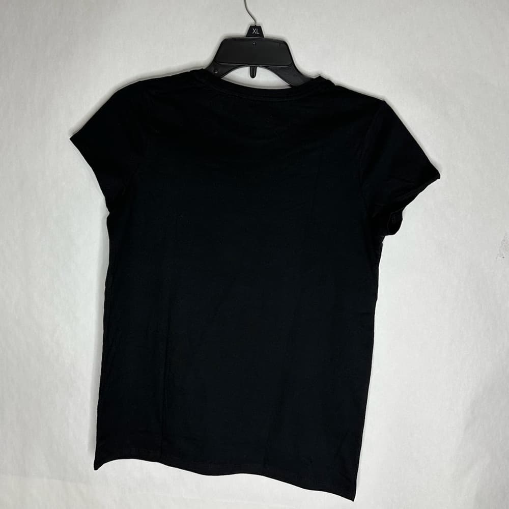 NWT Cat & Jack Black Basic Tee Youth XL (14/16) Short Sleeve Minimal Schoolwear - Thumbnail 3