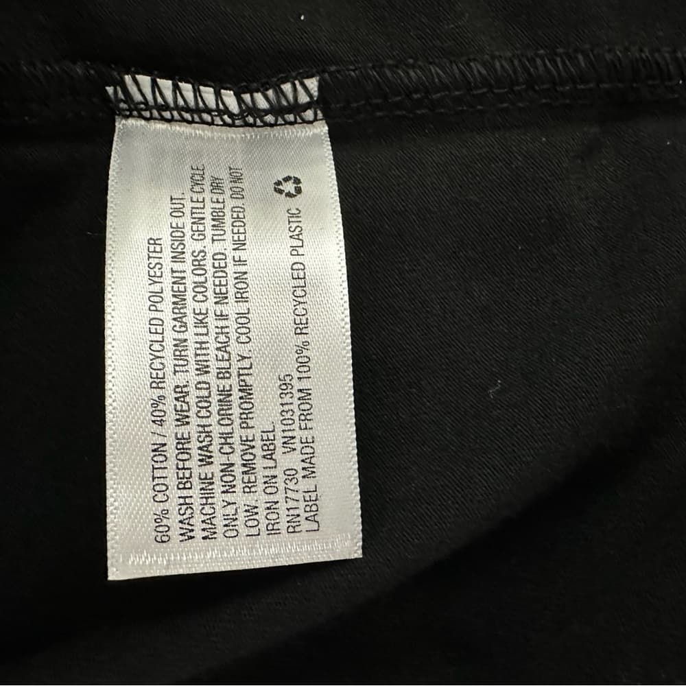 NWT Cat & Jack Black Basic Tee Youth XL (14/16) Short Sleeve Minimal Schoolwear - Thumbnail 6