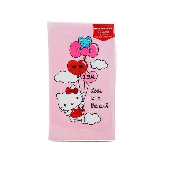 Hello Kitty Love is in the Air Napkins 32 Pack Decorative Guest Towels Sanrio - Thumbnail 6