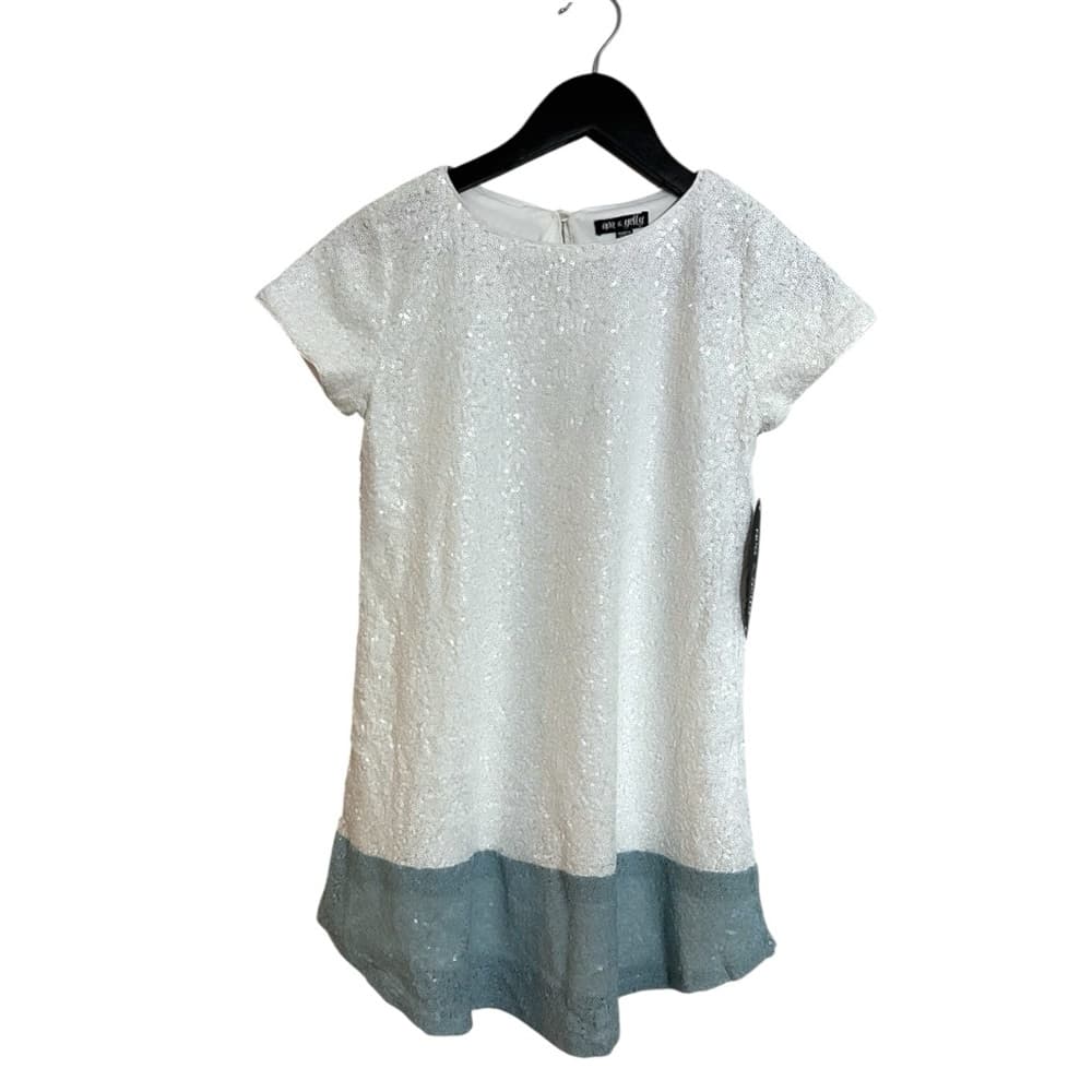 NWT Ava & Yelly Sequin Colorblock Girls Kids Party Dress Size 12 Dress Up - Thumbnail 10
