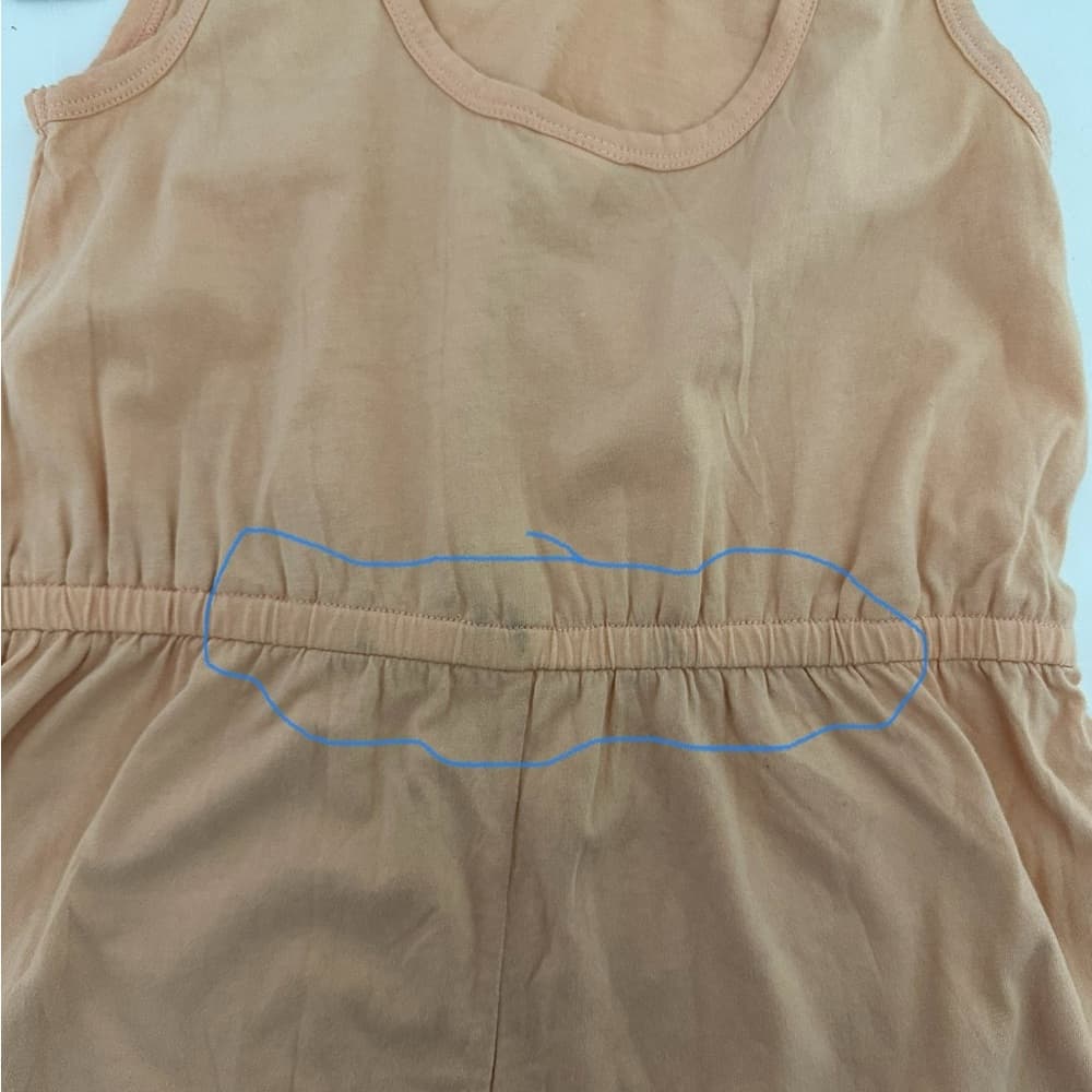 NWT Melrose and Market Cotton Sleeveless Romper Youth XL (14/16) Peach SEE NOTE - Thumbnail 7