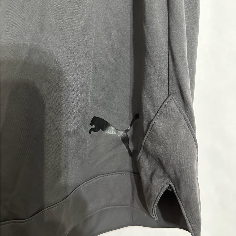 NWOT Puma Dark Grey Athletic Drawstring Basketball Shorts YOUTH Size Small - Thumbnail 7