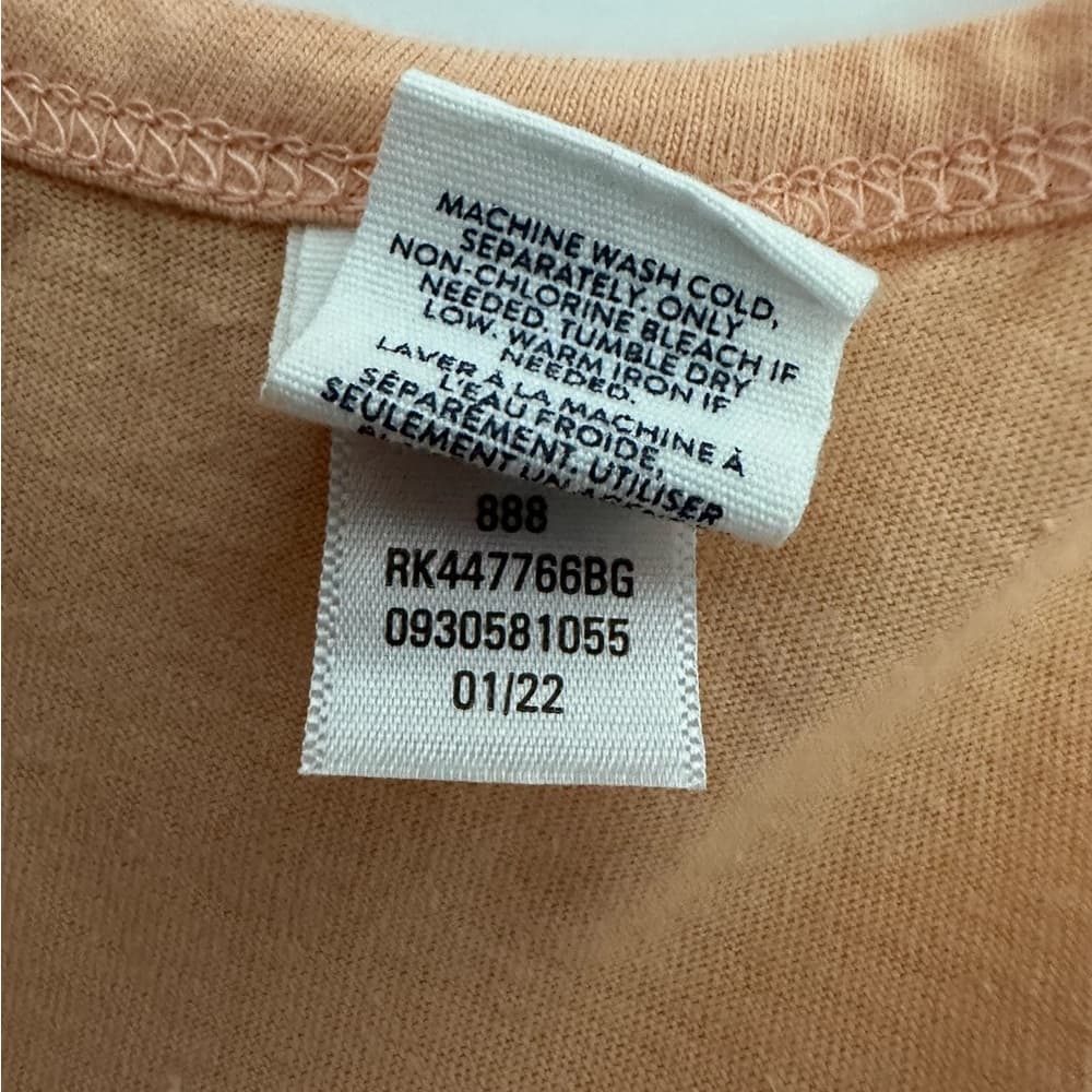 NWT Melrose and Market Cotton Sleeveless Romper Youth XL (14/16) Peach SEE NOTE - Thumbnail 2