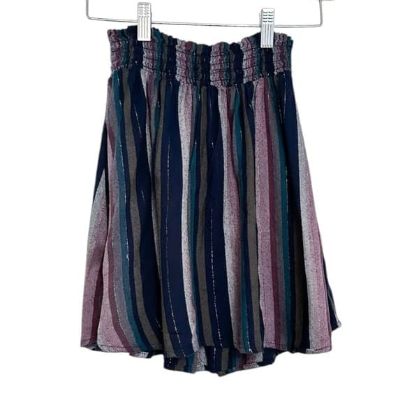 Bella Dahl Girl Frey Striped Multicolored Skirt | Youth Girls Size 12 - Thumbnail 13