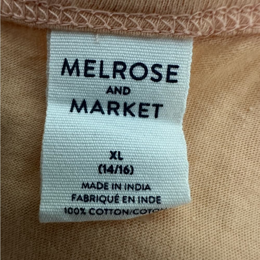 NWT Melrose and Market Cotton Sleeveless Romper Youth XL (14/16) Peach SEE NOTE - Thumbnail 5
