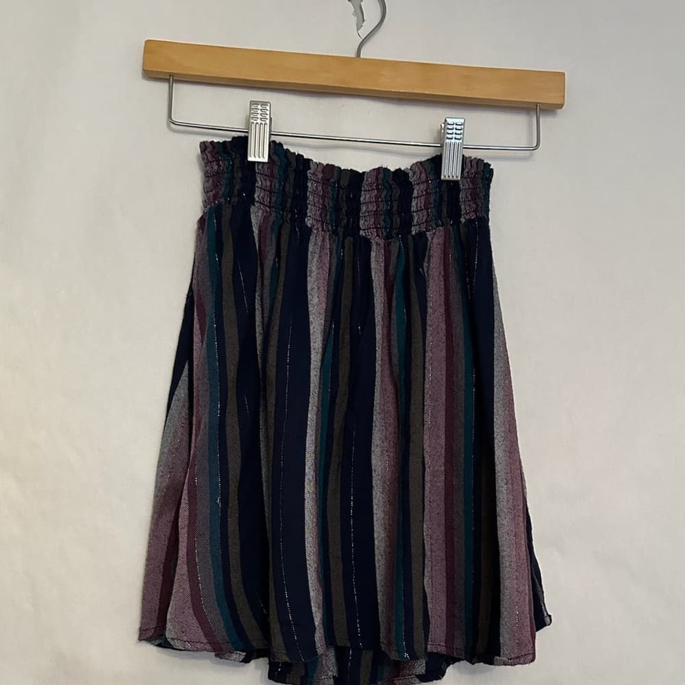 Bella Dahl Girl Frey Striped Multicolored Skirt | Youth Girls Size 12 - Thumbnail 8