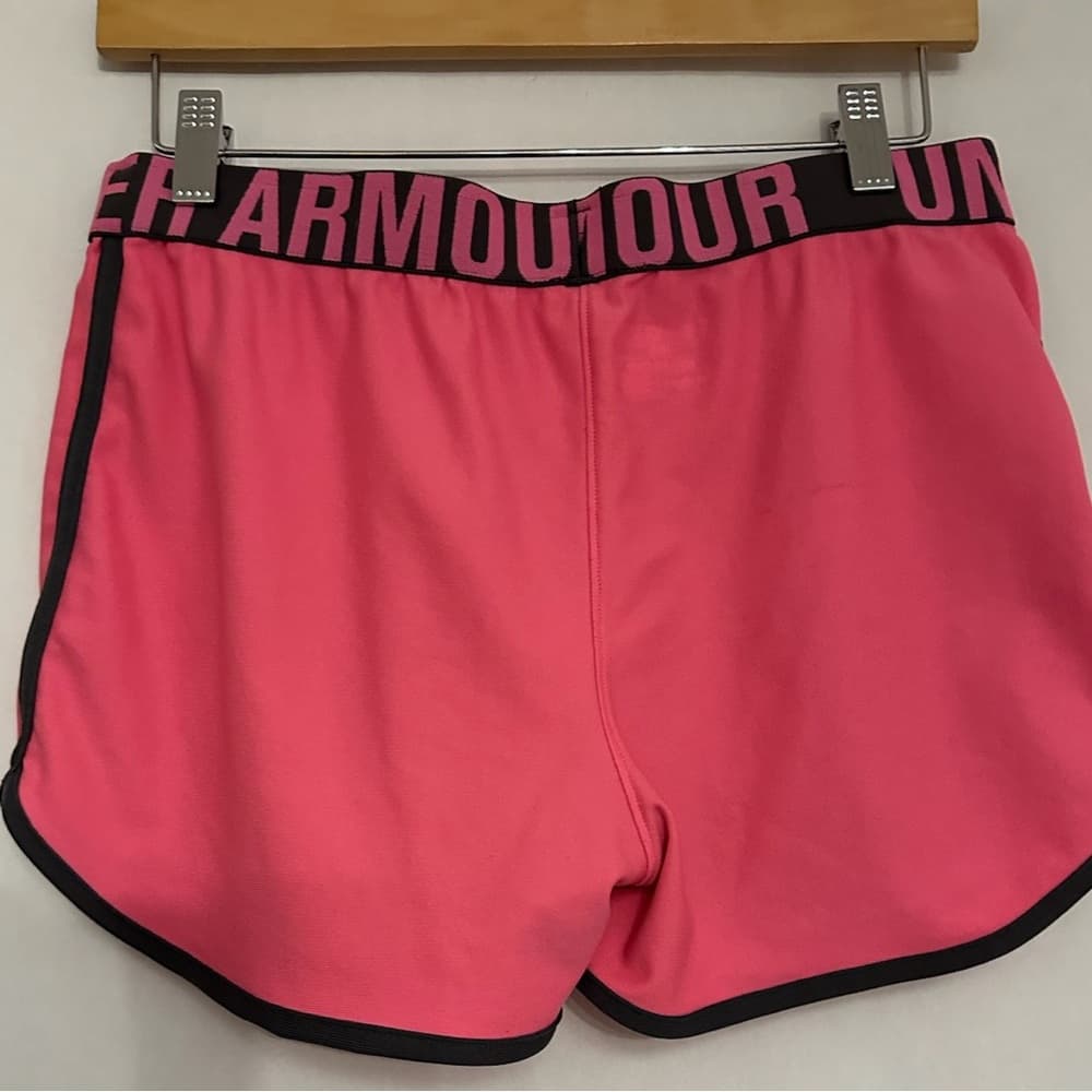 Under Armour Youth Loose HeatGear Pink Athletic Shorts Size XL (18-20) - Thumbnail 9
