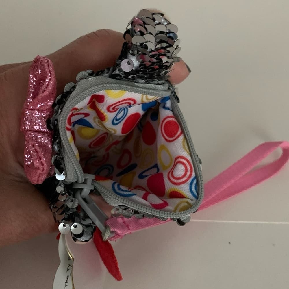 TY Fashion Flippy Sequin Wristlet - KIKI the Cat (Approx. 5 inch) Coin Purse - Thumbnail 3