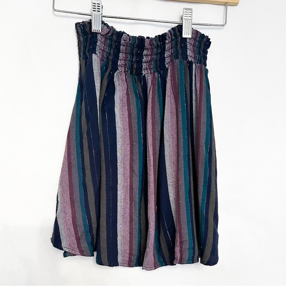 Bella Dahl Girl Frey Striped Multicolored Skirt | Youth Girls Size 12 - Thumbnail 2