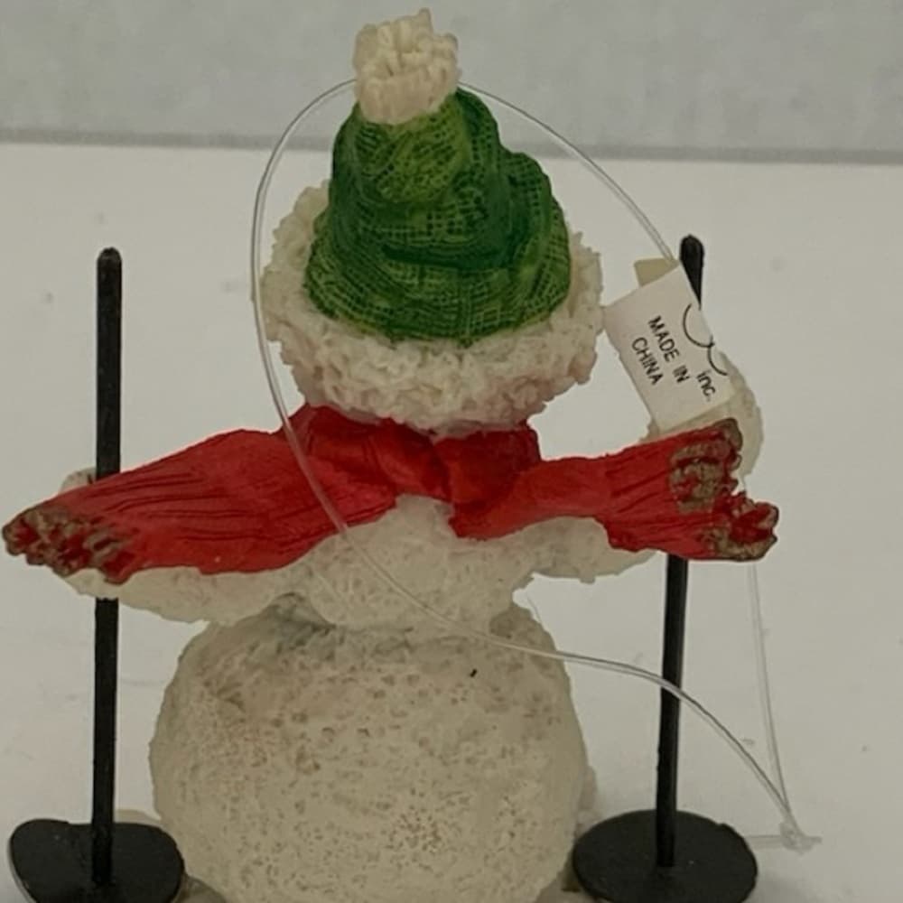 NWT Department 56 Snowman Skier Ornament Vintage Festive Winter Decor Gift Idea - Thumbnail 8