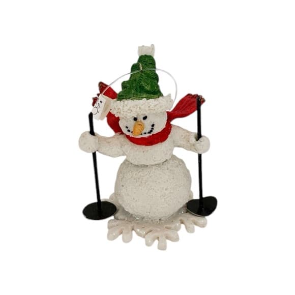 NWT Department 56 Snowman Skier Ornament Vintage Festive Winter Decor Gift Idea - Thumbnail 11