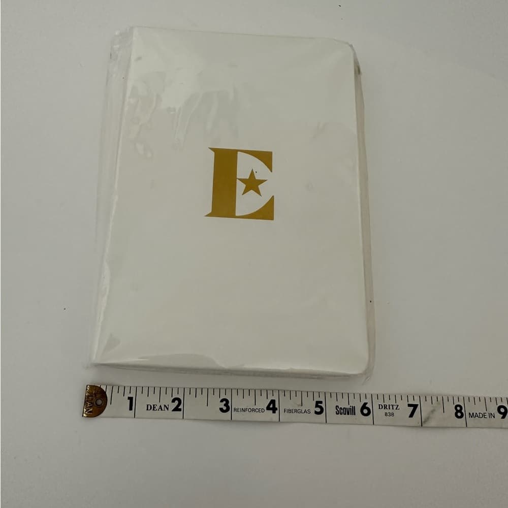 NEW Elton John White with Gold E Logo Notebook Luxury Memorabilia Holiday Gift - Thumbnail 4