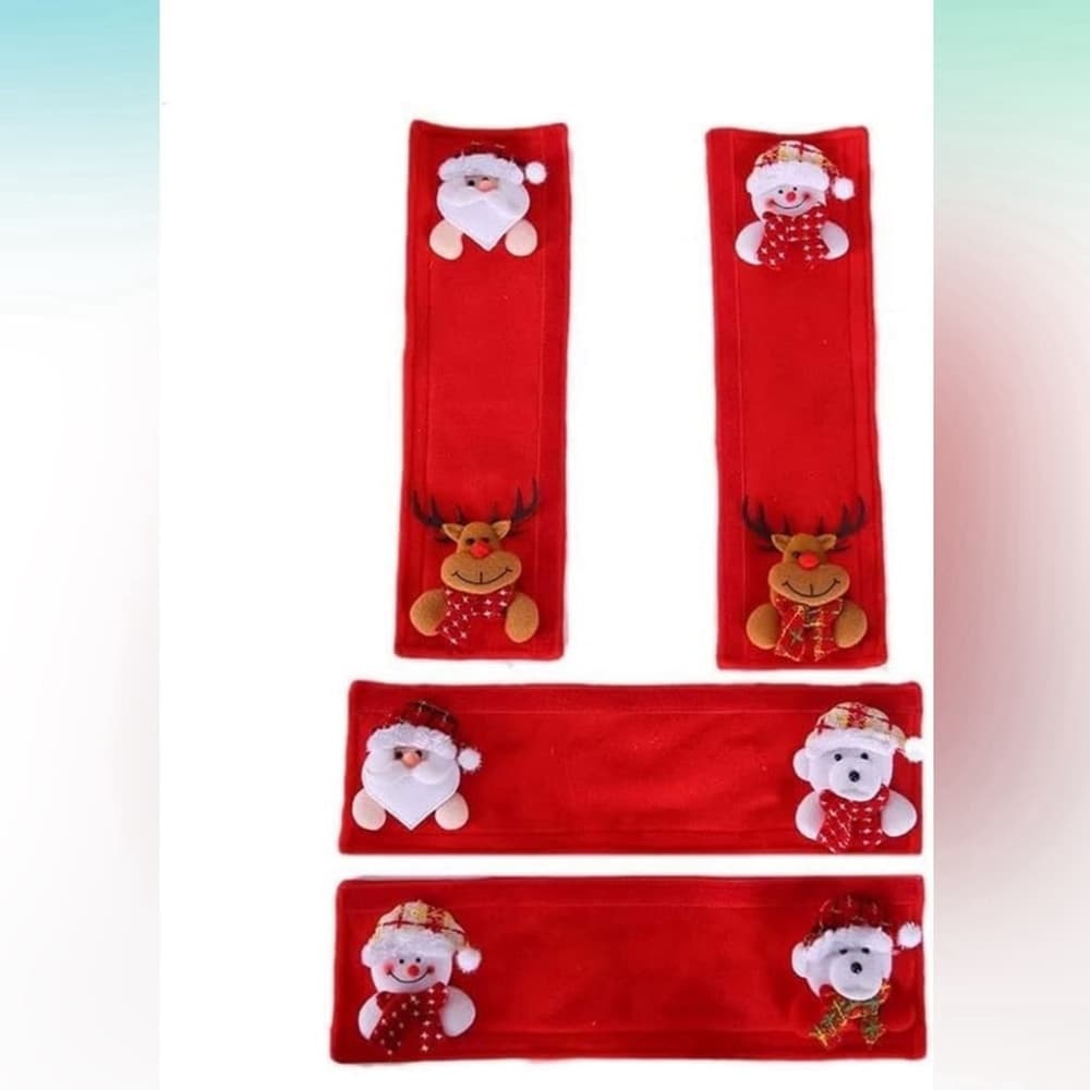 NEW Appliance Handle Covers Christmas Decoration Fridge Microwave Dishwasher - Thumbnail 7