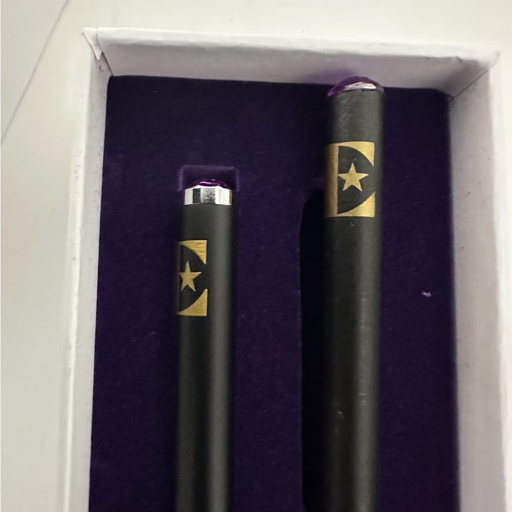 NEW Elton John Luxury Pen And Pencil Gift Set Black Gold Stationery Holiday Gift - Thumbnail 3