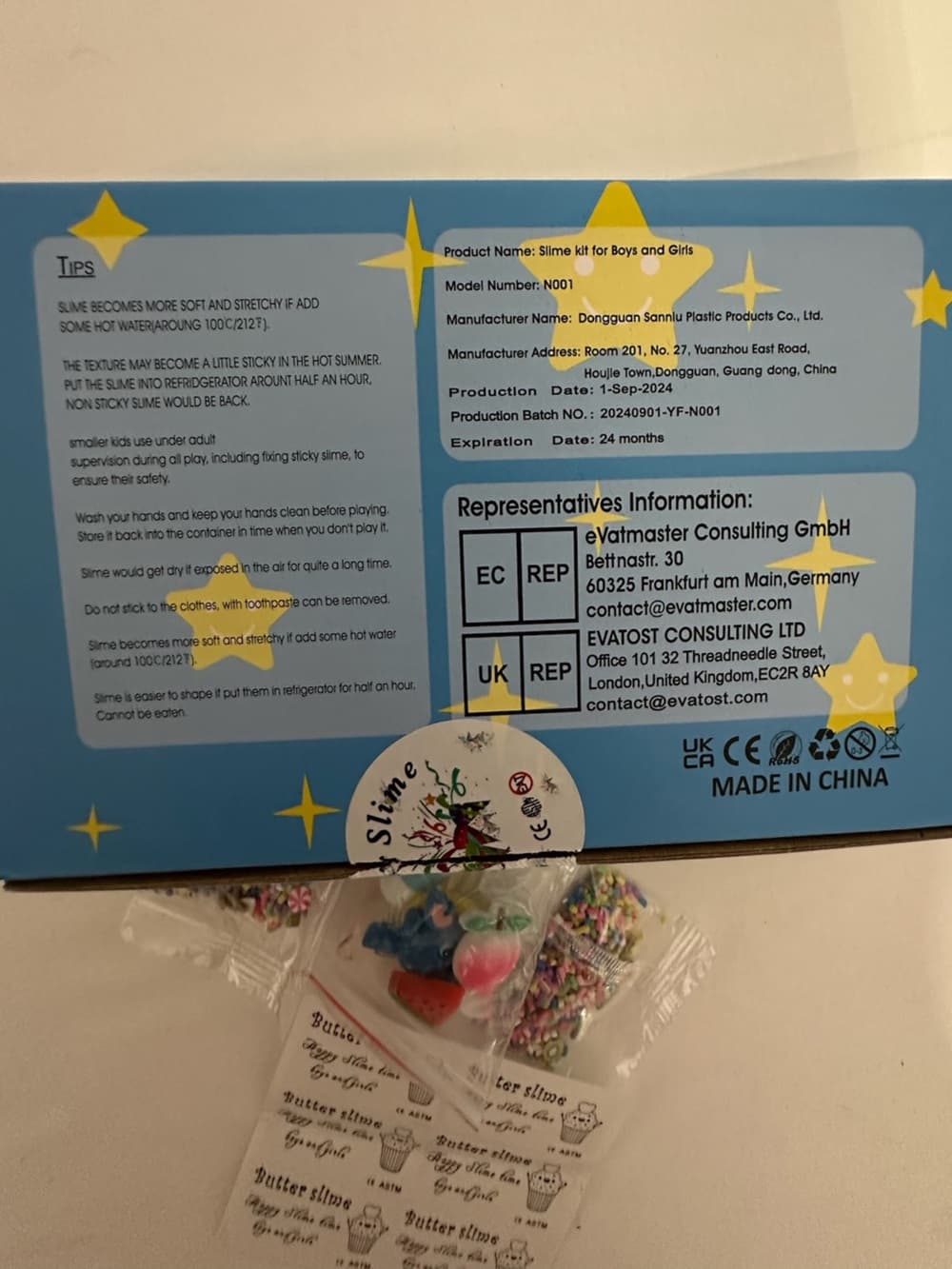 NIB Butter Slime DIY Unicorn Slime Kit 6 Pack With Charms & Sprinkles Great Gift - Thumbnail 5