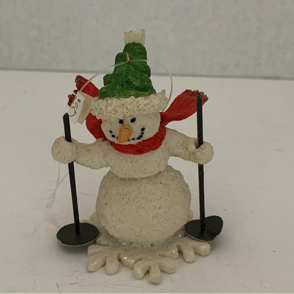 NWT Department 56 Snowman Skier Ornament Vintage Festive Winter Decor Gift Idea - Thumbnail 9