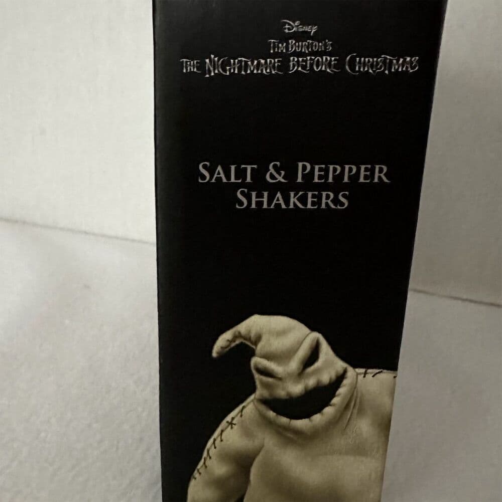 NIB Disney Nightmare Before Christmas Salt Pepper Shakers Ceramic Jack Sally - Thumbnail 5