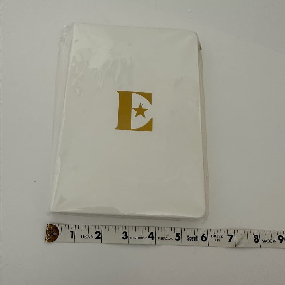 NEW Elton John White with Gold E Logo Notebook Luxury Memorabilia Holiday Gift - Thumbnail 3
