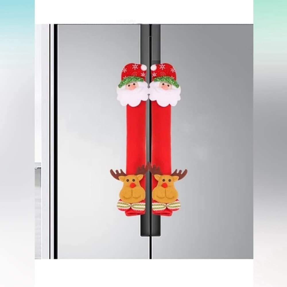 NEW Appliance Handle Covers Christmas Decoration Fridge Microwave Dishwasher - Thumbnail 6