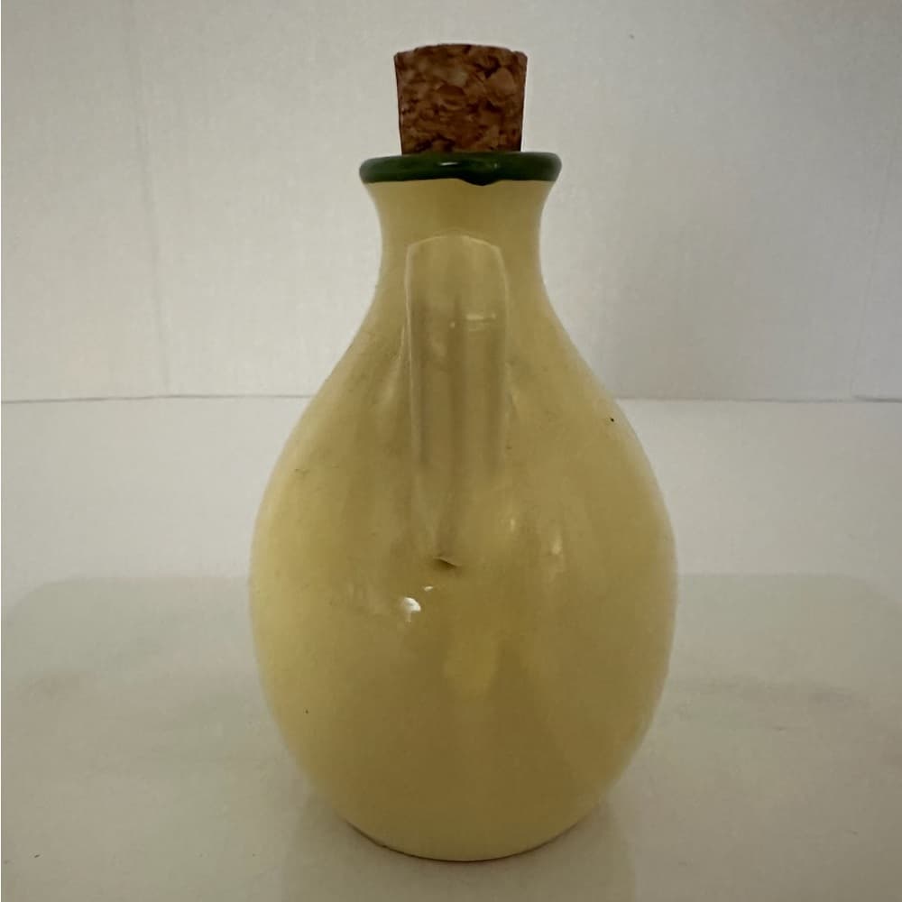 NWT Colavita Hand-Painted Ceramic Olive Oil Bottle Cork Stopper Kitchen Decor